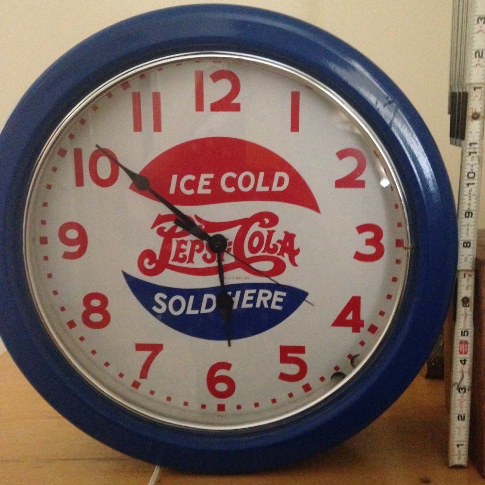 Neon Pepsi Clock